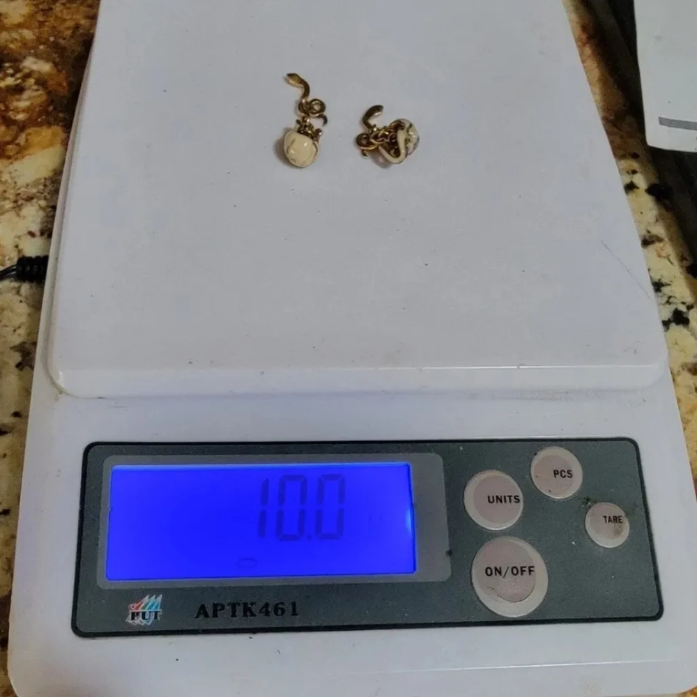 Antique Snake Skull Enamel Diamond Cuff Links 14K Yellow Gold-Estate Jewelry 10g